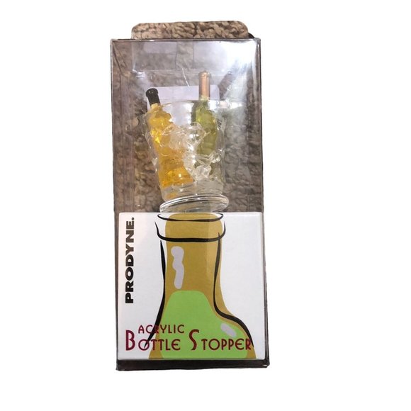 Prodyne Napa Wine Bucket Acrylic Mini Bottle Stopper - Picture 2 of 11